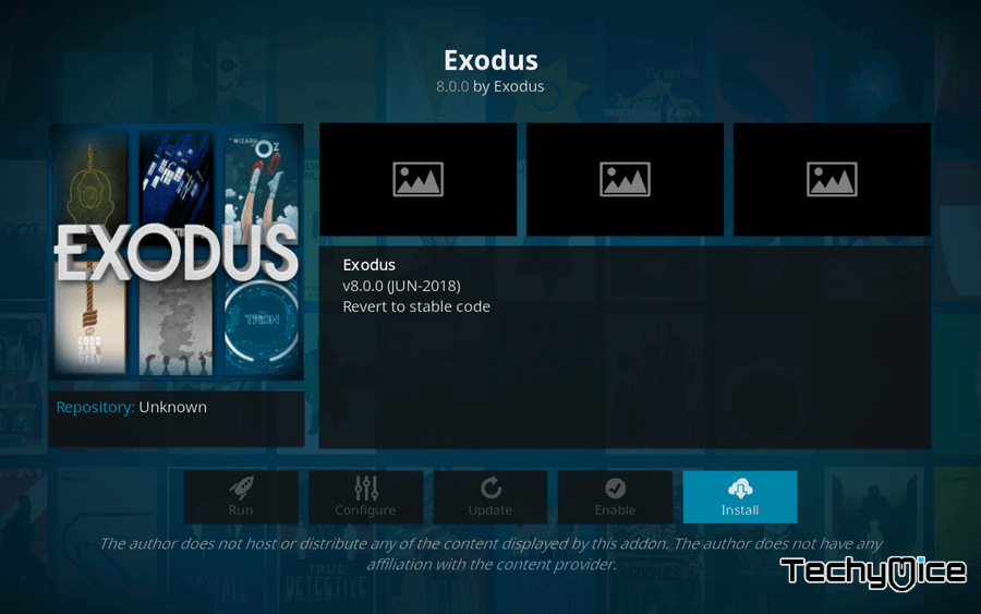 Install Exodus Kodi Addon