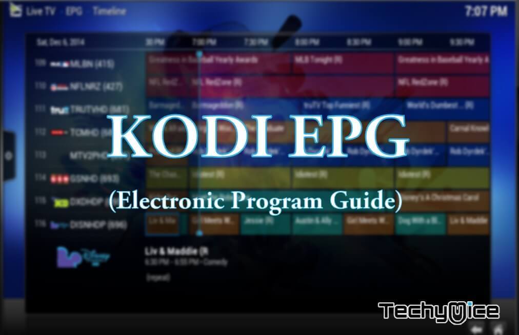 What is a Kodi EPG