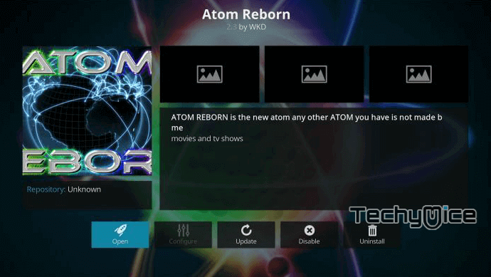 Atom Reborn Kodi Addon