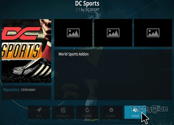 Install DC Sports Kodi Addon