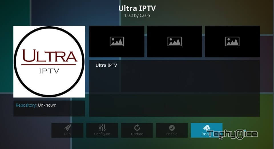 Install Ultra IPTV Kodi Addon