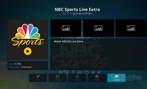 NBC Sports on Kodi