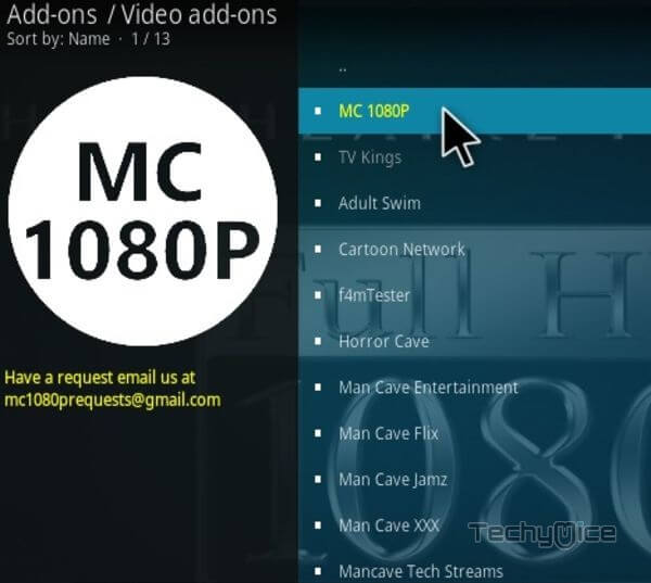 MC 1080P Kodi Addon