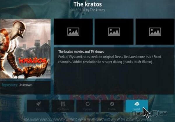 The Kratos Kodi Addon