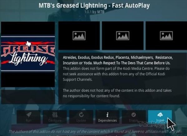 MTB’s Greased Lightning Kodi Addon