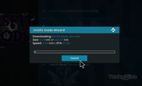 Misfit Mods Lite Build on Kodi