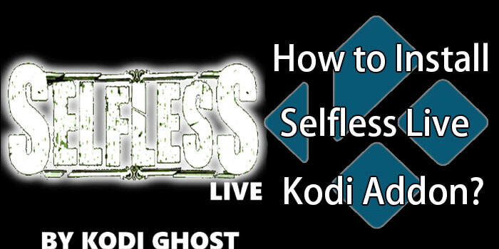How to Install Selfless Live Kodi Addon on Leia & Krypton?