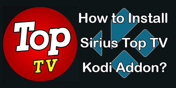 How to Install Sirius TV Kodi Addon on Matrix 19.1?